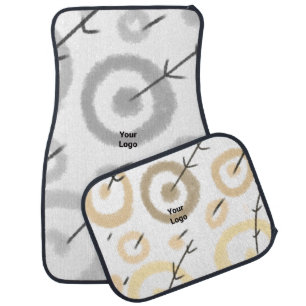 SIMPLE MINIMAL MODERN MONOGRAM ELEGANT STYLE CHIC CAR FLOOR MAT