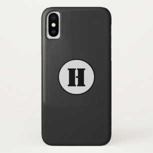 SIMPLE MINIMAL MODERN MONOGRAM ELEGANT STYLE CHIC iPhone X CASE