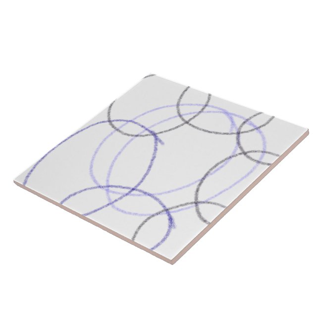 SIMPLE MINIMAL MODERN MONOGRAM ELEGANT STYLE CHIC  CERAMIC TILE (Side)