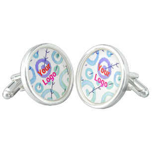 SIMPLE MINIMAL MODERN MONOGRAM ELEGANT STYLE CHIC CUFFLINKS