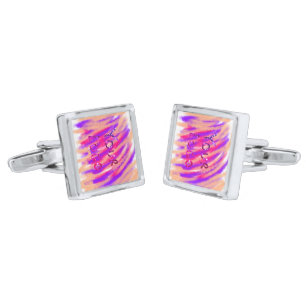 SIMPLE MINIMAL MODERN MONOGRAM ELEGANT STYLE CHIC CUFFLINKS