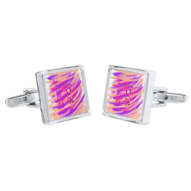 SIMPLE MINIMAL MODERN MONOGRAM ELEGANT STYLE CHIC  CUFFLINKS (Angled)