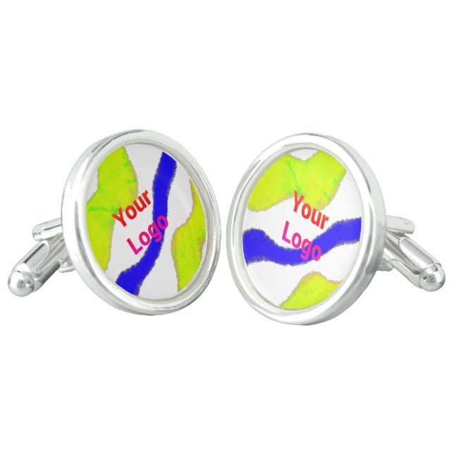 SIMPLE MINIMAL MODERN MONOGRAM ELEGANT STYLE CHIC  CUFFLINKS (Angled)