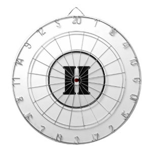 SIMPLE MINIMAL MODERN MONOGRAM ELEGANT STYLE CHIC  DART BOARD