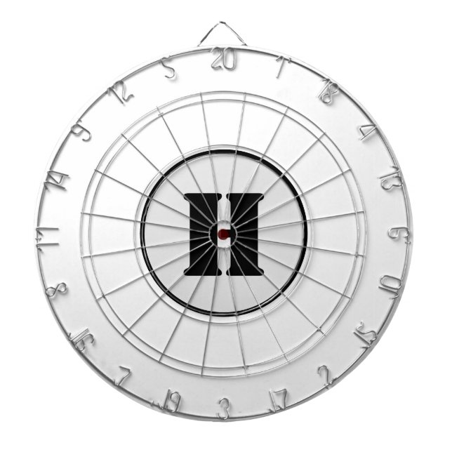 SIMPLE MINIMAL MODERN MONOGRAM ELEGANT STYLE CHIC  DART BOARD (Front)