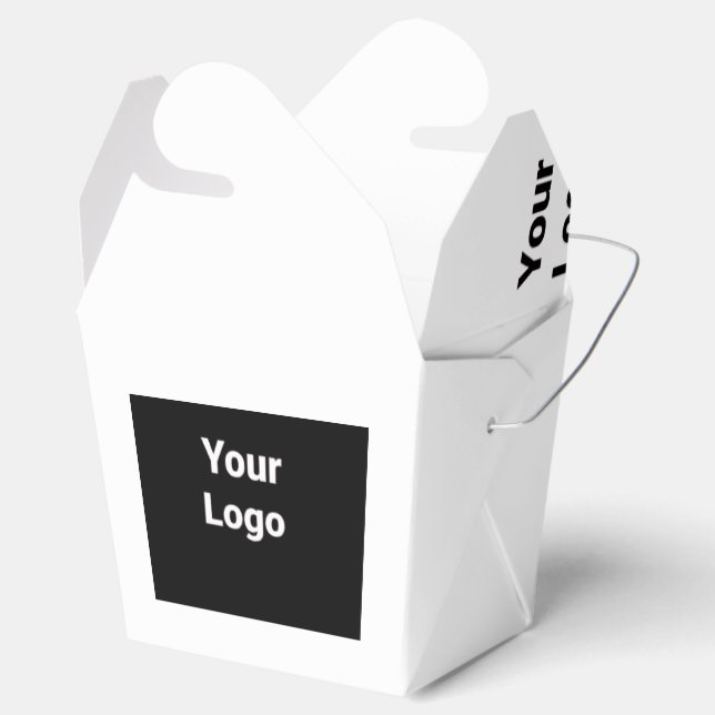 SIMPLE MINIMAL MODERN MONOGRAM ELEGANT STYLE CHIC  FAVOR BOXES (Opened)