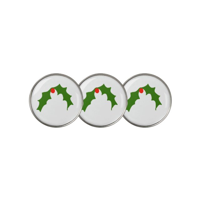 SIMPLE MINIMAL MODERN MONOGRAM ELEGANT STYLE CHIC  GOLF BALL MARKER (3 Up)