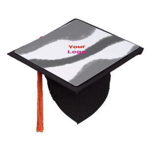 SIMPLE MINIMAL MODERN MONOGRAM ELEGANT STYLE CHIC GRADUATION CAP TOPPER