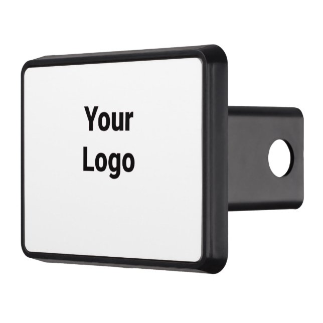 SIMPLE MINIMAL MODERN MONOGRAM ELEGANT STYLE CHIC  HITCH COVER (Left)