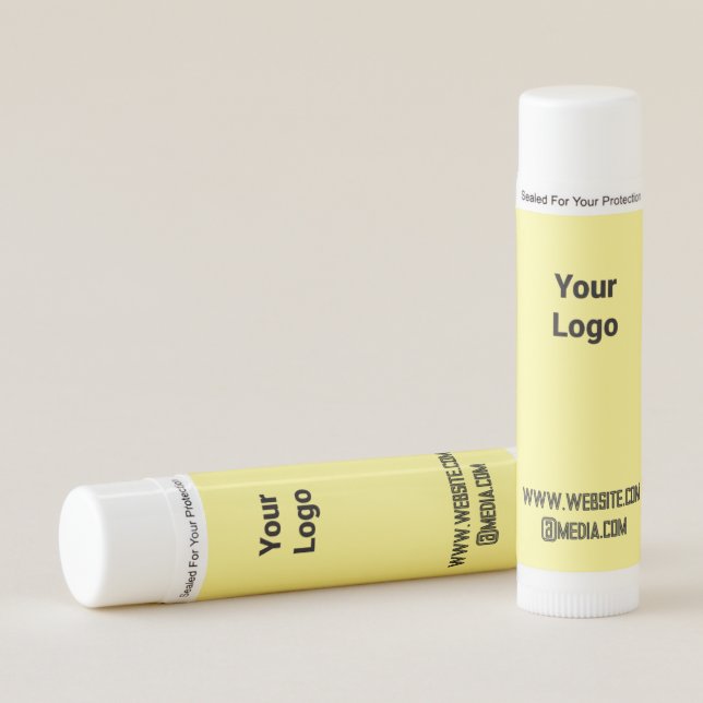 SIMPLE MINIMAL MODERN MONOGRAM ELEGANT STYLE CHIC  LIP BALM (Front)