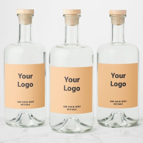 SIMPLE MINIMAL MODERN MONOGRAM ELEGANT STYLE CHIC  LIQUOR BOTTLE LABEL