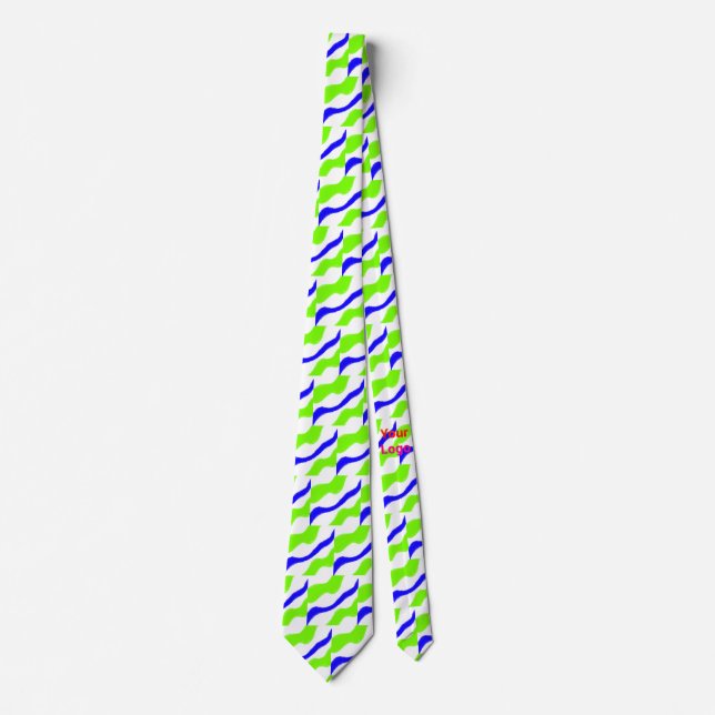 SIMPLE MINIMAL MODERN MONOGRAM ELEGANT STYLE CHIC  NECK TIE (Front)
