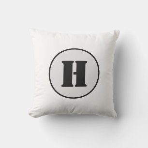 SIMPLE MINIMAL MODERN MONOGRAM ELEGANT STYLE CHIC OUTDOOR PILLOW