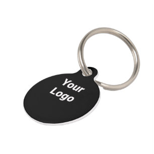 SIMPLE MINIMAL MODERN MONOGRAM ELEGANT STYLE CHIC PET ID TAG