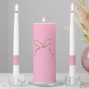 SIMPLE MINIMAL MODERN MONOGRAM ELEGANT STYLE CHIC UNITY CANDLE SET