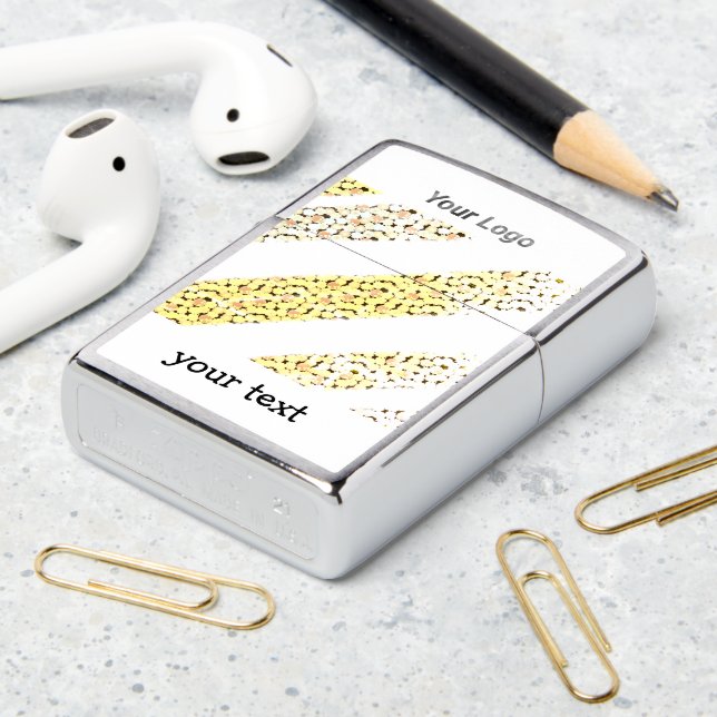 SIMPLE MINIMAL MODERN MONOGRAM ELEGANT STYLE CHIC  ZIPPO LIGHTER (On Table 2)