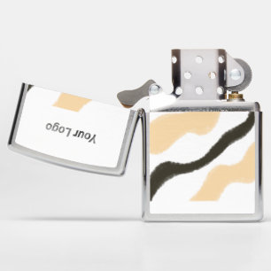 SIMPLE MINIMAL MODERN MONOGRAM ELEGANT STYLE CHIC  ZIPPO LIGHTER