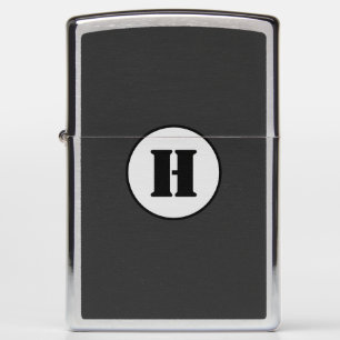 SIMPLE MINIMAL MODERN MONOGRAM ELEGANT STYLE CHIC ZIPPO LIGHTER