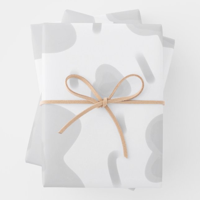SIMPLE MINIMAL MODERN MONOGRAM ELEGANT STYLE  TOTE WRAPPING PAPER SHEETS (In situ)