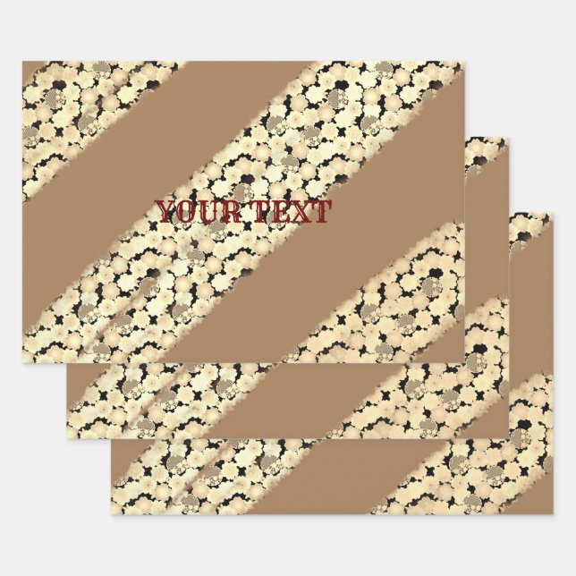 SIMPLE MINIMAL MODERN MONOGRAM ELEGANT STYLE  TOTE WRAPPING PAPER SHEETS (Set)