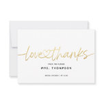 Simple Minimal Modern Script Bridal Shower Thank You Card Simple Minimal Modern Script Bridal Shower Thank You Card