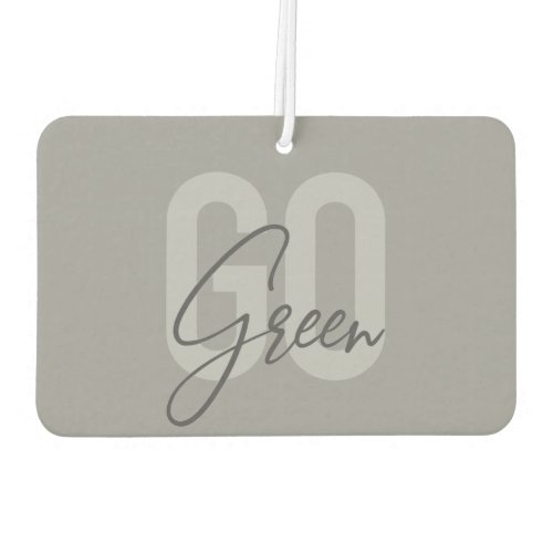 Simple minimal modern urban design Go Green Air Freshener