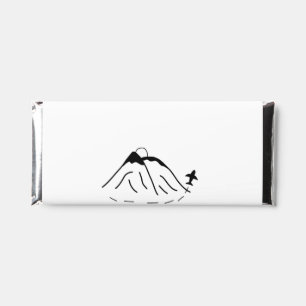 Simple minimal monogram add text travel plane phot hershey bar favors