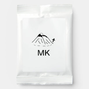 Simple minimal monogram add text travel plane phot margarita drink mix