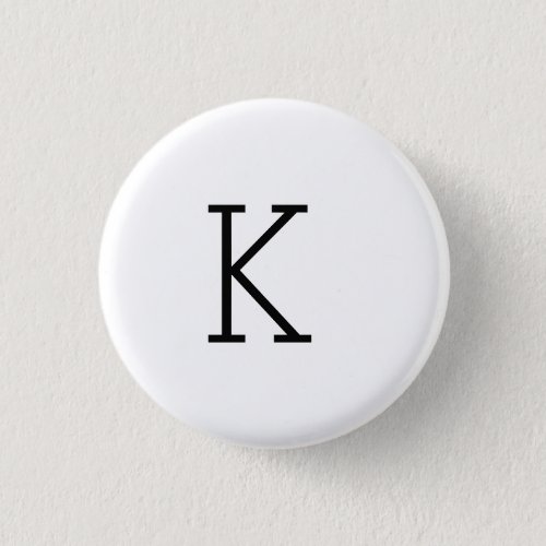 SIMPLE MINIMAL MONOGRAM CUSTOM BUTTON