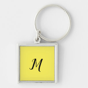 SIMPLE MINIMAL MONOGRAM ELEGANT KEYCHAIN