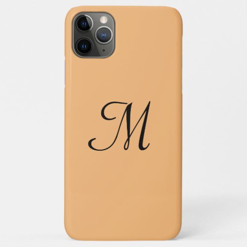 simple minimal monogram logo elegant personalized iPhone 11 pro max case