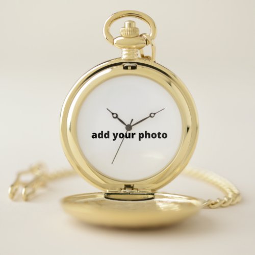 simple minimal monogram logo elegant personalized  pocket watch