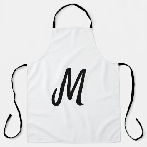 simple minimal monogram logo personalized baking a apron
