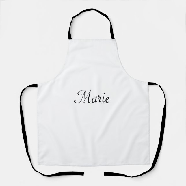 simple minimal monogram logo personalized baking a apron (Front)