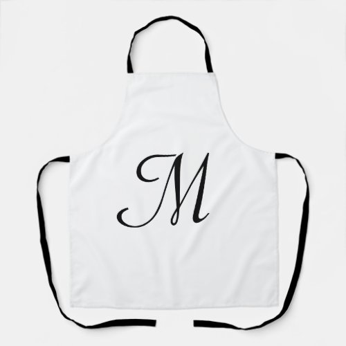 simple minimal monogram logo personalized baking apron