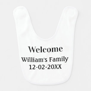 simple minimal monogram logo personalized baking baby bib