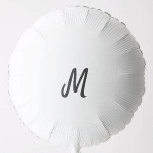 simple minimal monogram logo personalized baking balloon