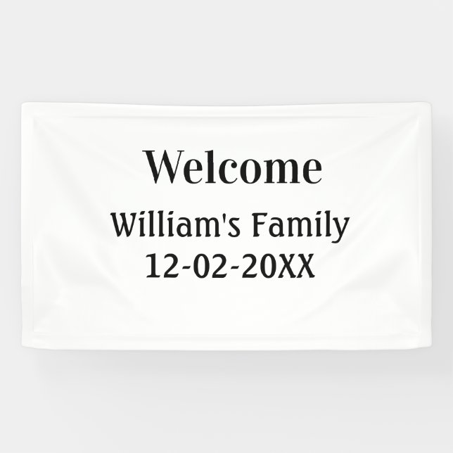 simple minimal monogram logo personalized baking   banner (Horizontal)