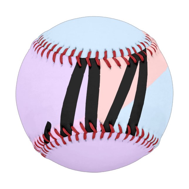 simple minimal monogram logo personalized baking   baseball (Front)