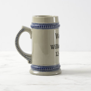 simple minimal monogram logo personalized baking beer stein