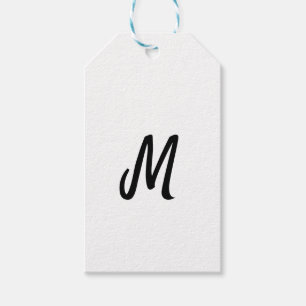 simple minimal monogram logo personalized baking gift tags