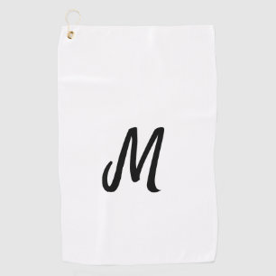 simple minimal monogram logo personalized baking golf towel