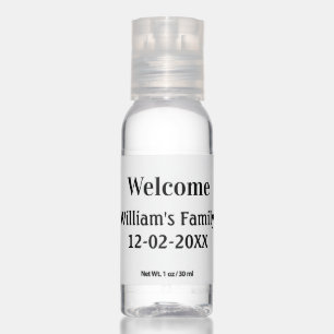 simple minimal monogram logo personalized baking   hand sanitizer