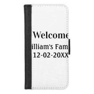 simple minimal monogram logo personalized baking iPhone 8/7 wallet case