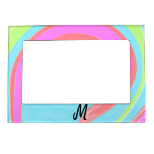 simple minimal monogram logo personalized baking magnetic frame
