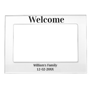 simple minimal monogram logo personalized baking magnetic frame