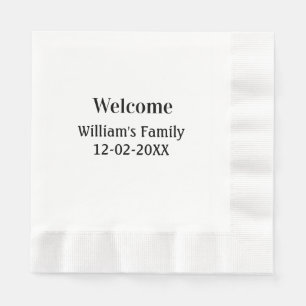 simple minimal monogram logo personalized baking napkins