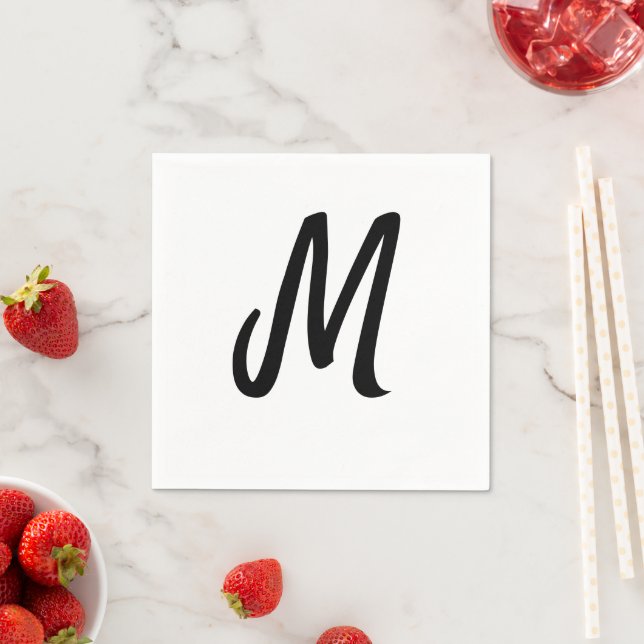 simple minimal monogram logo personalized baking   napkins (Insitu)