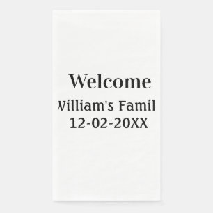 simple minimal monogram logo personalized baking paper guest towels