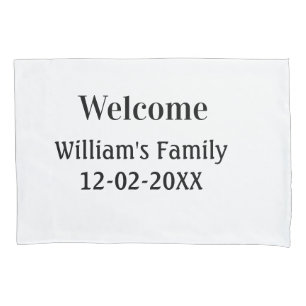 simple minimal monogram logo personalized baking pillow case